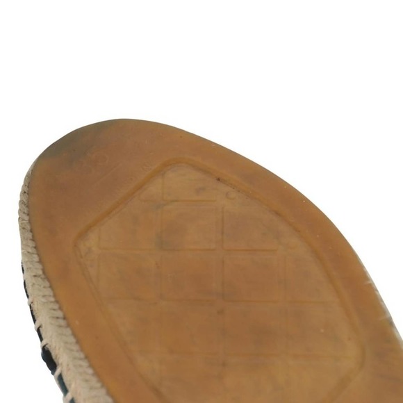 Chanel Espadrille 35 Suede and Pearl Cc Flats CC-S0207P-C019 - Picture 11 of 11